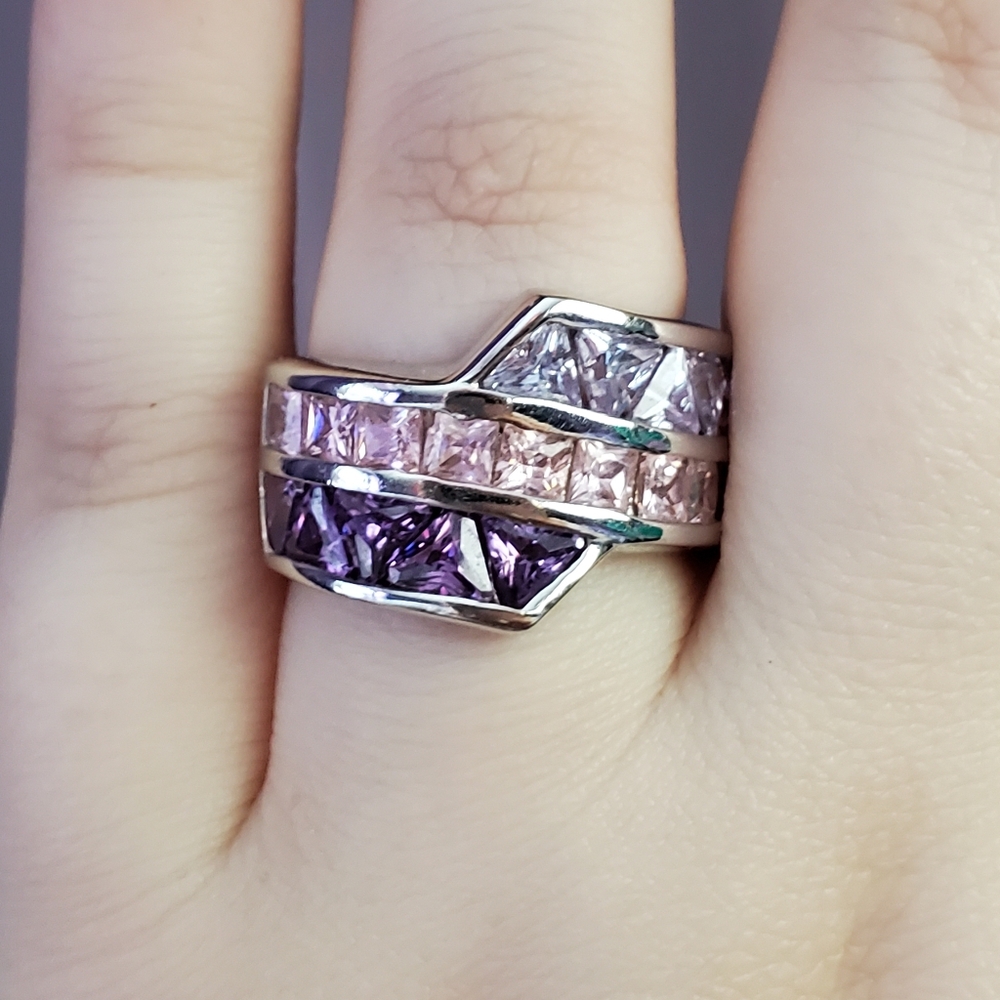 Sterling Silver CZ ring Size 6.5